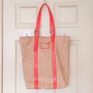 NWOT. Express Big and bright multi color tote bag.